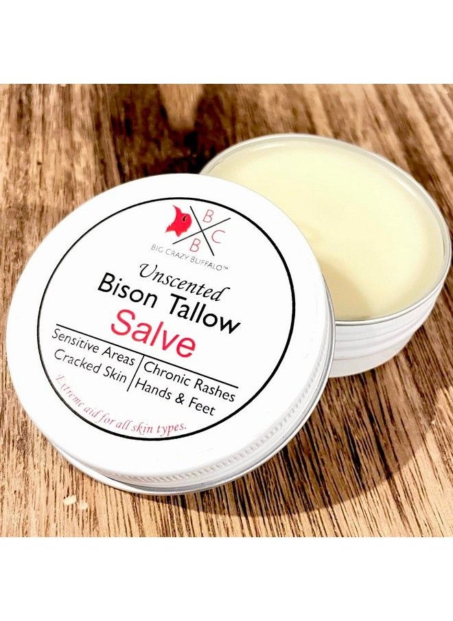 Big Crazy Buffalo Pure Bison Tallow Salve Unscented No Irritating Ingredients Simple & Clean Body Butter Full Body Hydration Replaces Lotion For Cracked Dry Itchy Irritated Skin  - Image 4