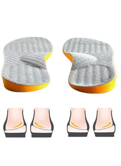 Posture Correcting Orthotic Insoles, 4 in 1 Gel Insoles, for Women and Men Plantar Fasciitis Pronation Flat feet High Arch Support Metatarsalgia X/O Valgus Varus Alignment Shoe Inserts