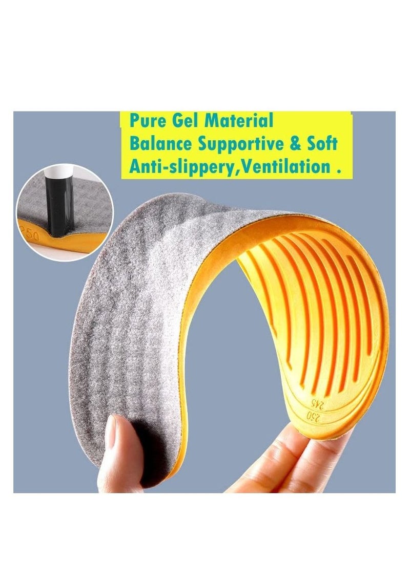 SYOSI - Posture Correcting Orthotic Insoles, 4 in 1 Gel Insoles, for Women and Men Plantar Fasciitis Pronation Flat feet High Arch Support Metatarsalgia X/O Valgus Varus Alignment Shoe Inserts - Image 1