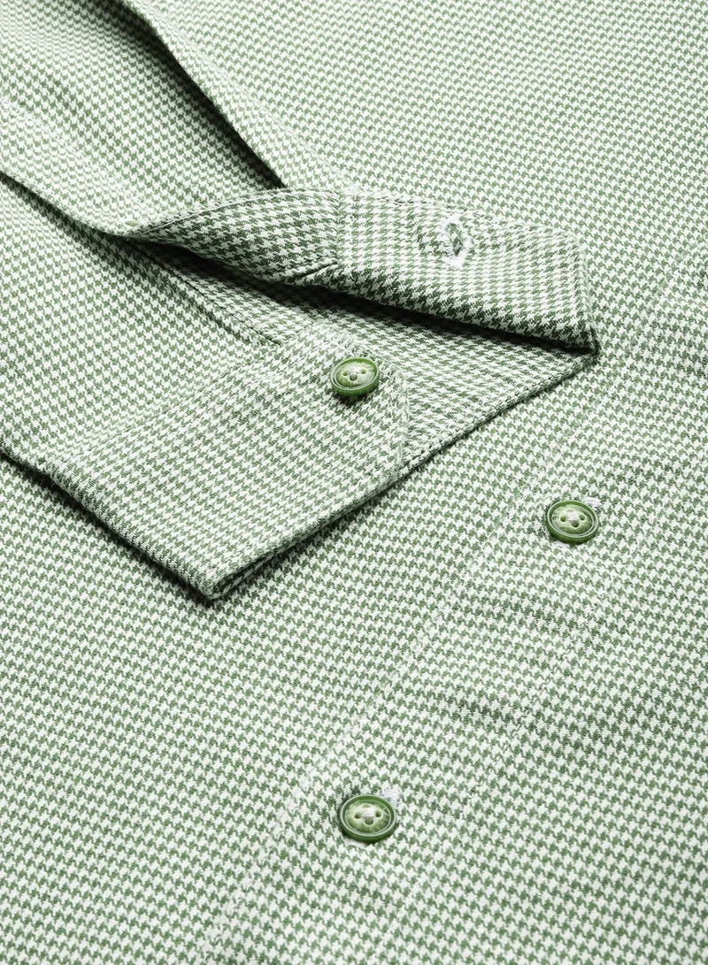 THE BEAR HOUSE  Men's Cotton Shirt | Casual & Formal Long Sleeve Slim Fit | Classic Button-Down, Office & Everyday Wear, Comfortable & Breathable Fabric for Men | Best Price UAE