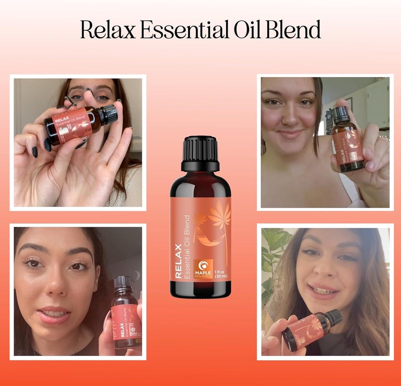 Relaxing Essential Oil Blend for Diffuser - Aromatherapy Blend of Essential Oils for Diffusers for Home and Travel Stress Support with Lavender Geranium Roman Chamomile and Ylang Ylang Diffuser Oils - Image 2
