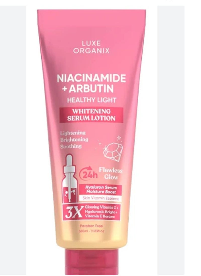 LUXE ORGANIX Luxe Organix Niacinamide + Arbutin Helthy Light Whitening Serum Lotion  - Image 2