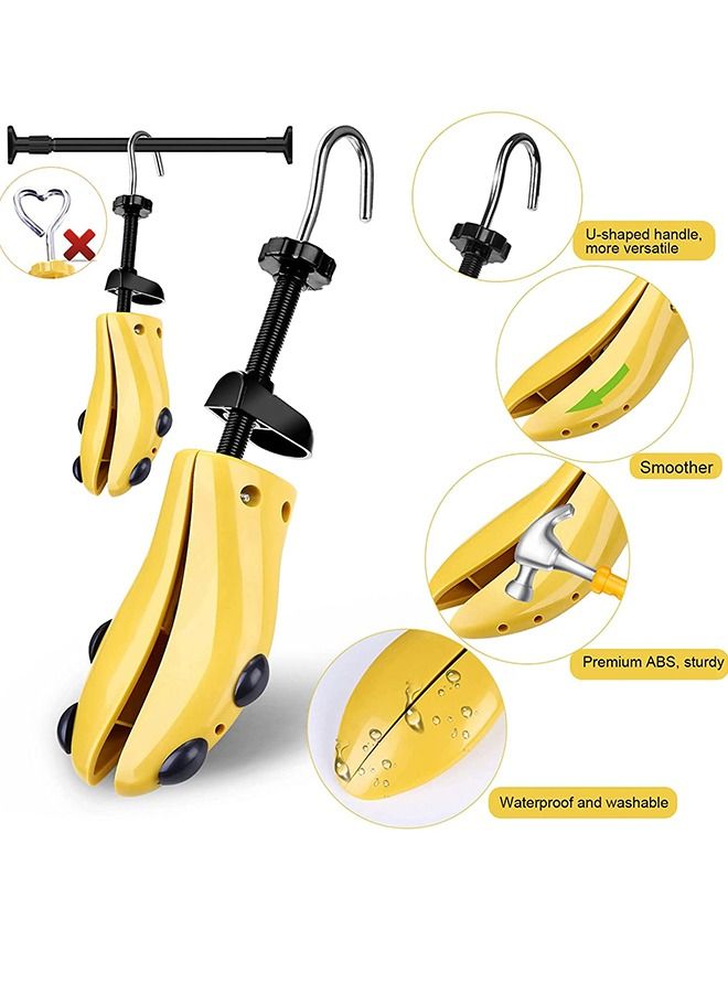 مدّد حذاء بلاستيكي، محسّن واسع لطول وعرض الأحذية للرجال، مع مدّاه الأسطواني وحقيبة تخزين - Image 3