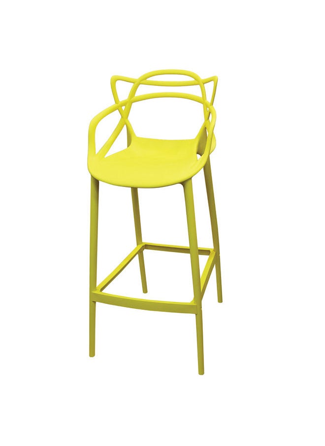 JILPHAR FURNITURE Molded High Bar Dining Chair Yellow  - Image 1