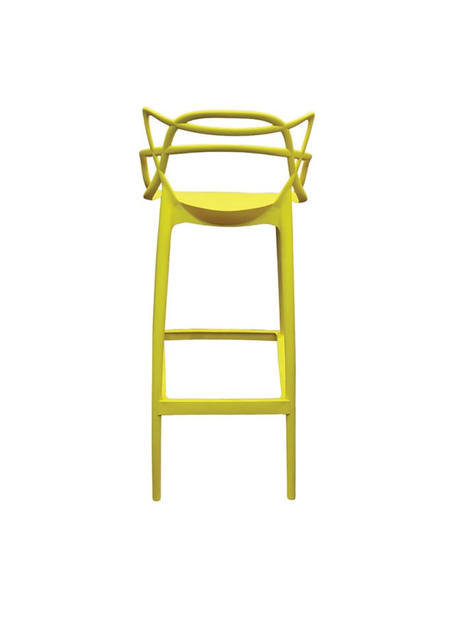 JILPHAR FURNITURE Molded High Bar Dining Chair Yellow  - Image 4