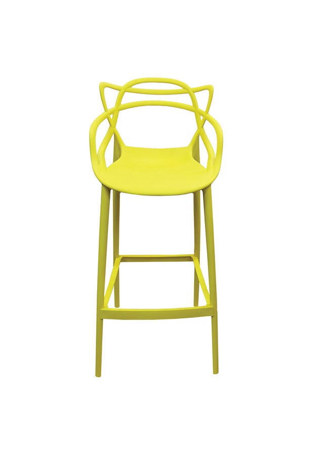 JILPHAR FURNITURE Molded High Bar Dining Chair Yellow  - Image 3