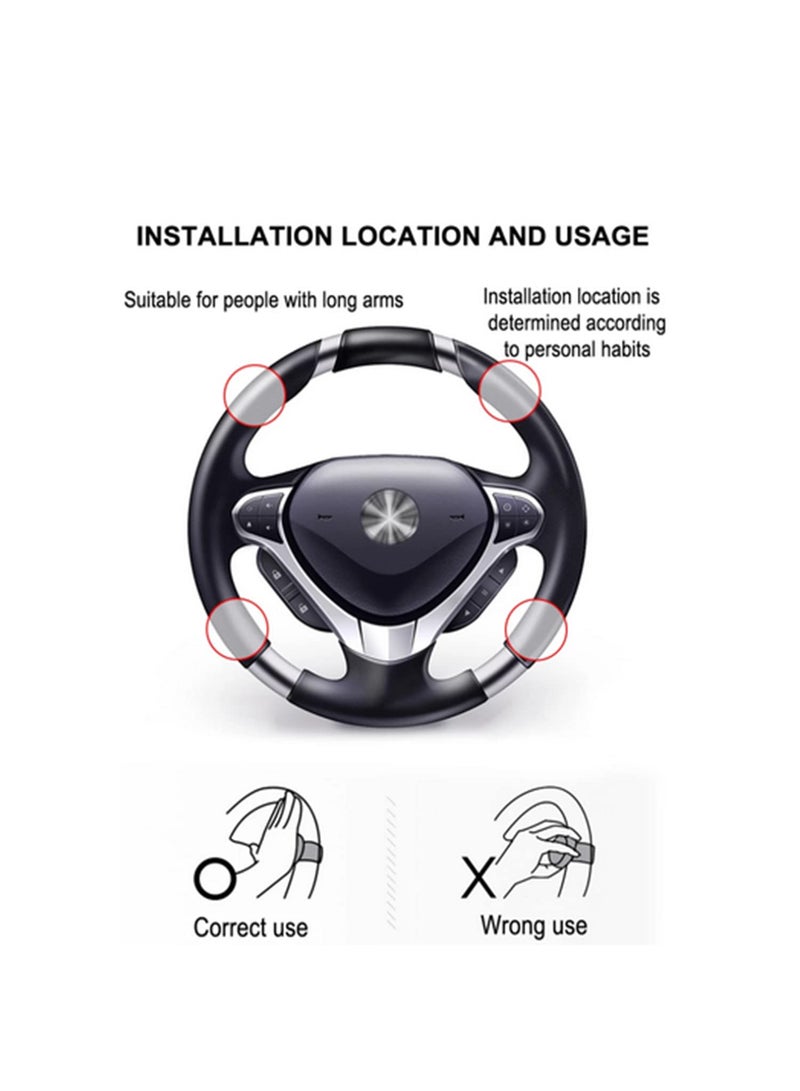 1PCS Car Steering Wheel Spinner Knob Power Handle Ball Hand Control Ball Car Grip Knob Turning Helper Cars Auxiliary Booster Ball - Image 4