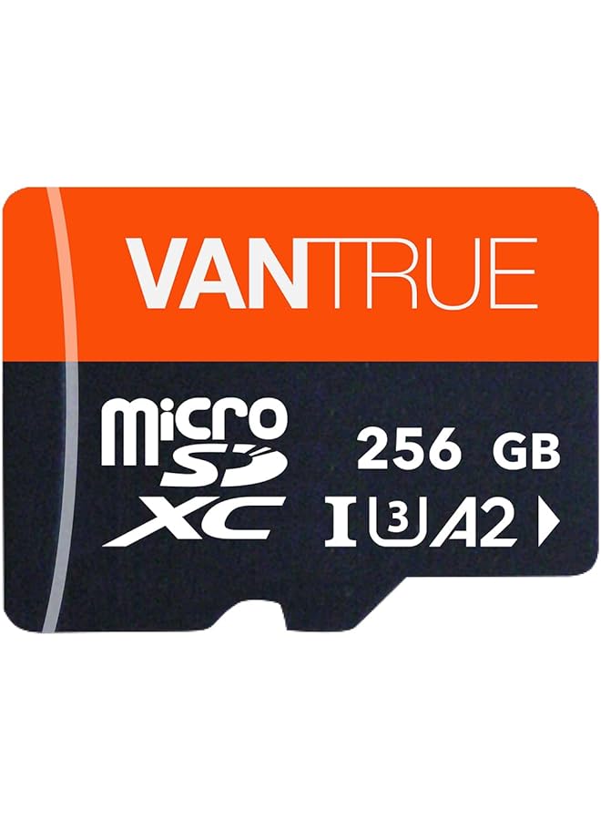Vantrue 256Gb Microsdxc Uhs-I U3 4K Uhd Video High Speed Transfer Monitoring Sd Card With Adapter For Dash Cams, Body Cams, Action Camera, Surveillance & Security Cams  - Image 1
