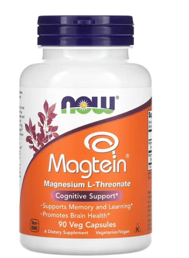 Magtein, مغنيسيوم ل-ثريونات، 90 كبسولة نباتية