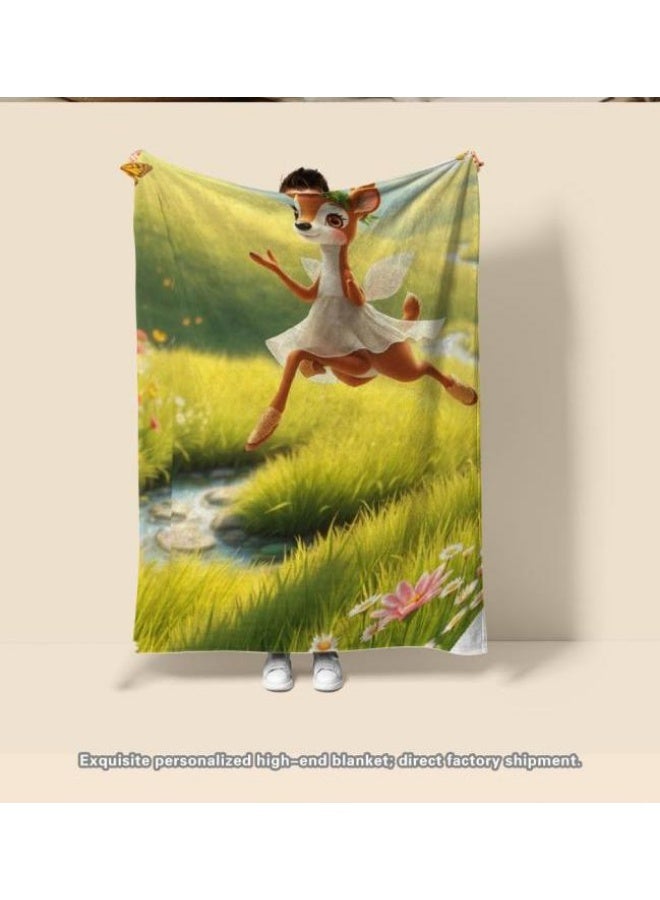 general Children's or student cartoon flannel thin blanket (warm and comfortable, suitable for sleep, games) 100cm*150cm - 183 - Image 3