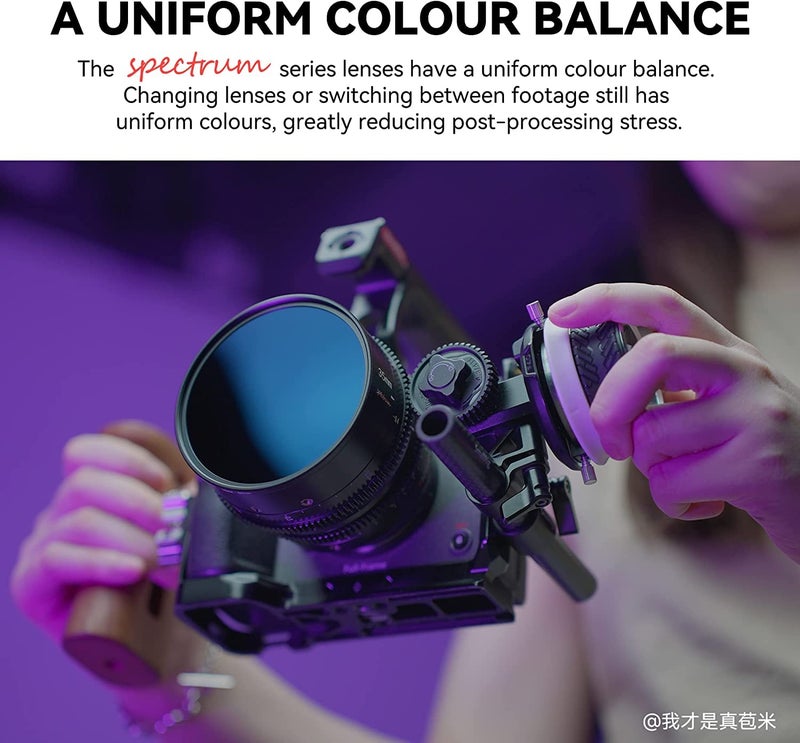 7artisans 35mm T2.0 Cine Lens for Sony E-Mount,Full Frame Large Aperture Camera Lenses - Image 2