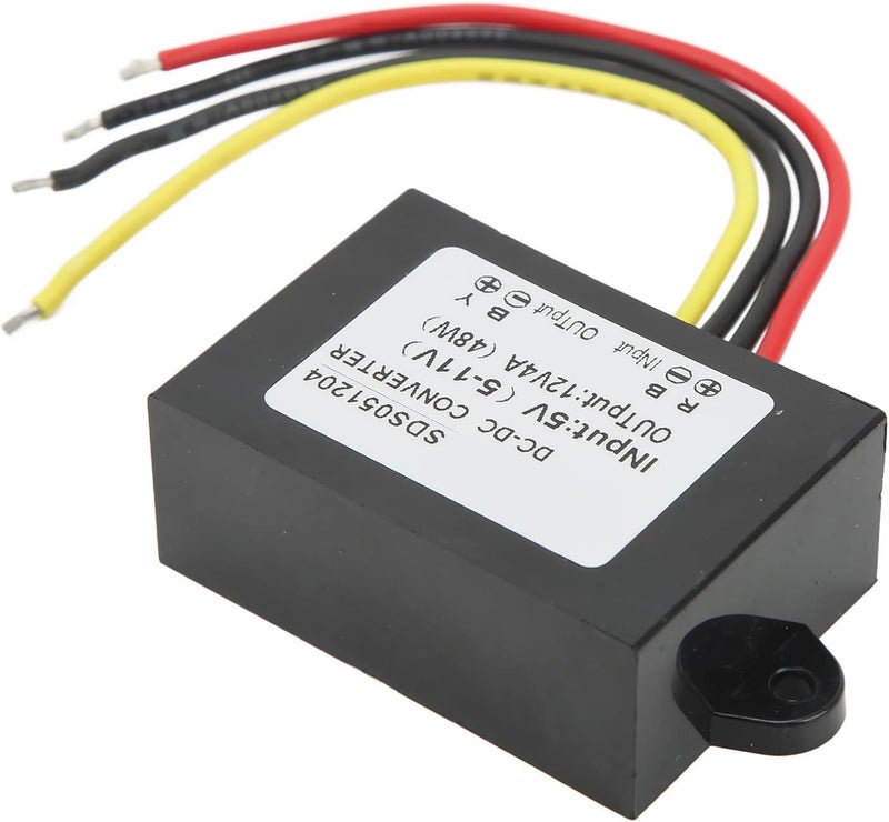 محول تعزيز DC DC 5V من 5 إلى 11V مدخل إلى 12V مخرج 4A منظم جهد DC - كفاءة تحويل 96 بالمائة - غلاف مقاوم للصدمات ومحكم الإغلاق بالكامل - Image 3