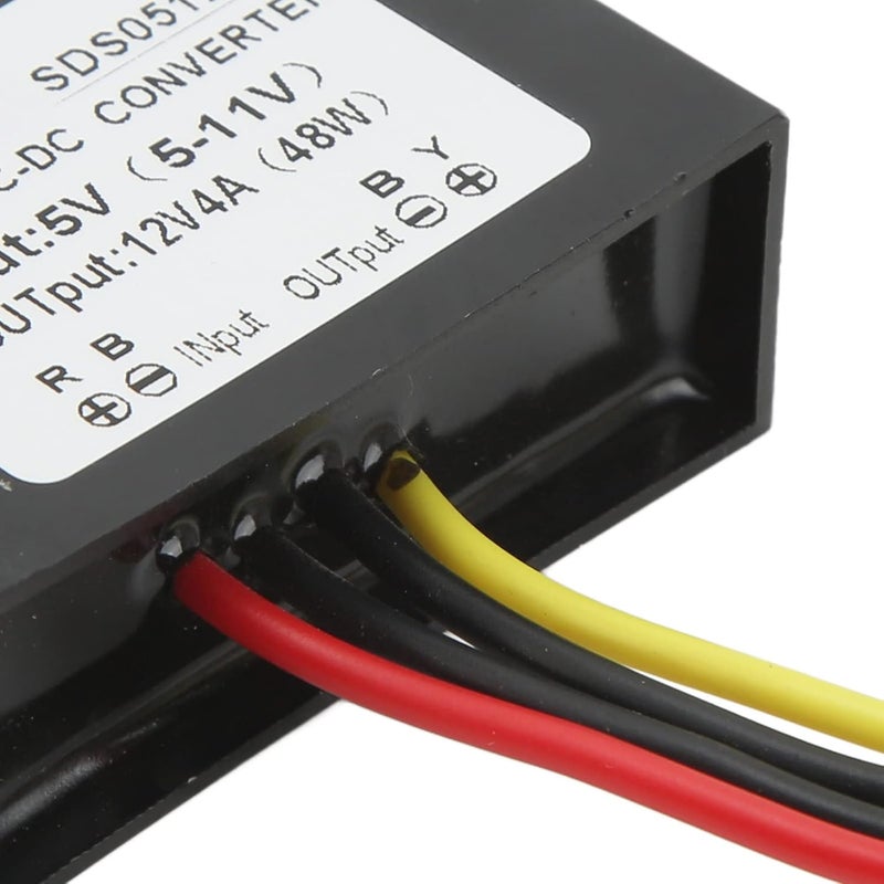 محول تعزيز DC DC 5V من 5 إلى 11V مدخل إلى 12V مخرج 4A منظم جهد DC - كفاءة تحويل 96 بالمائة - غلاف مقاوم للصدمات ومحكم الإغلاق بالكامل - Image 5
