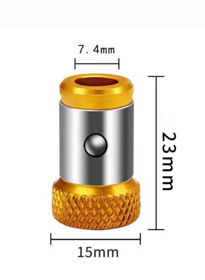 وينر 3 قطع من حلقات مغناطيسية لرأس مفك البراغي، حلقة مغناطيسية معدنية قابلة للإزالة لحامل حلقة مغناطيسية لمفك البراغي السداسي مقاس 1/4 بوصة وبتات الطاقة - Image 4