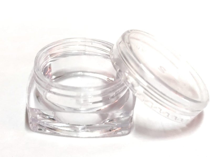 SHREE MAHA Empty Acrylic San Jar Transparent Cosmetic Container with Leakproof inner lids for Lip Balms Lip Scrubs Body Butters Eyeshadow Makeup  DIY cosmetics beauty products Pach of 48 - Image 4