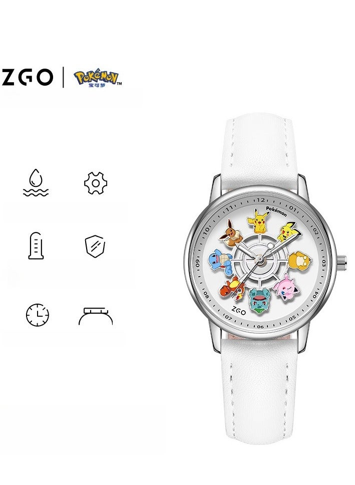 ZGO ساعة كاروسيل كوارتز مقاومة للماء ساعة هدية إبداعية - Image 1