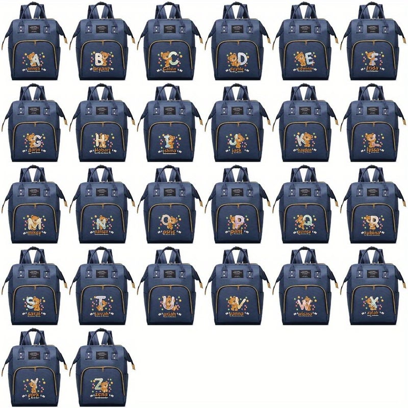 Personalized Custom Large Capacity Mommy Backpack Diaper Bag Travel Essentials Nursing Bottle Organizer Nappy Bags For Women - Image 5