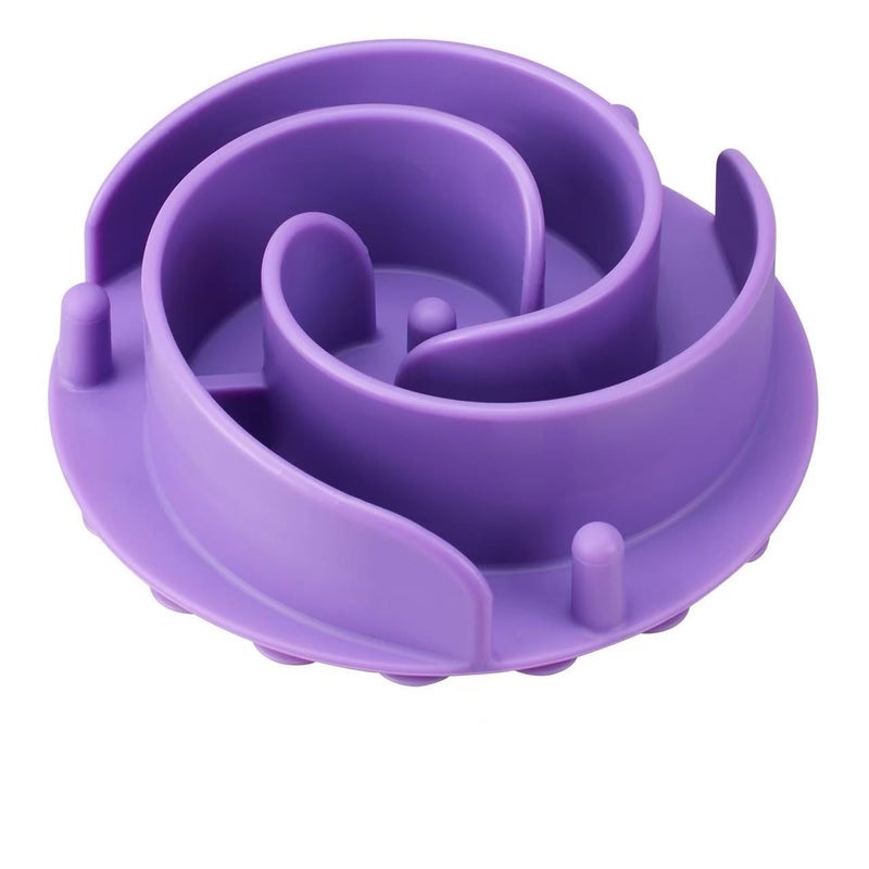 Bestalk Slow Feeder Dog Bowls Insert, Bestalk Soft Silicone Slow Eating Feeder Insert with Suction Cups for Small, Medium and Large Dogs, Fit into Basic and Elevated Bowls - Image 1