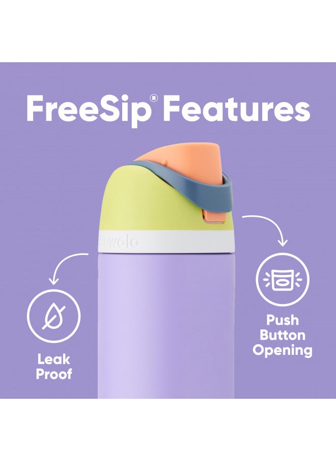 Owala Owala FreeSip Insulated Stainless Steel Water Bottle with Straw for Sports and Travel, BPA-Free, 24-oz, Red/Aqua (Summer Sweetness)  - Image 2
