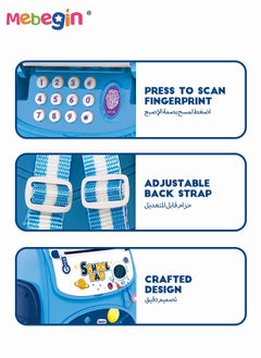 MEBEGIN Children's Large Piggy Bank Backpack Toy Fingerprint Cartoon Automatic Roll Piggy Bank Password Creative Birthday Gift  - Image 3
