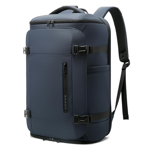 BANGE Travel Backpack with Shoe Compartment, 40L Large Capacity Back Pack, Men's Weekender Daypack Fits 17.3 Inch Laptop, Carry On Travel Backpack with Water Bottle Holder for Men and Women - Image 1