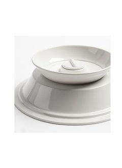 Master Gold Serving Dates & Fruits & Folk Food Dish Made Of Premium Melamine & Safe Healthy With Clear Cover From Unbreakable Acrylic | White Tamria With Transparent Lid Multi Size (30cm)  - Image 5