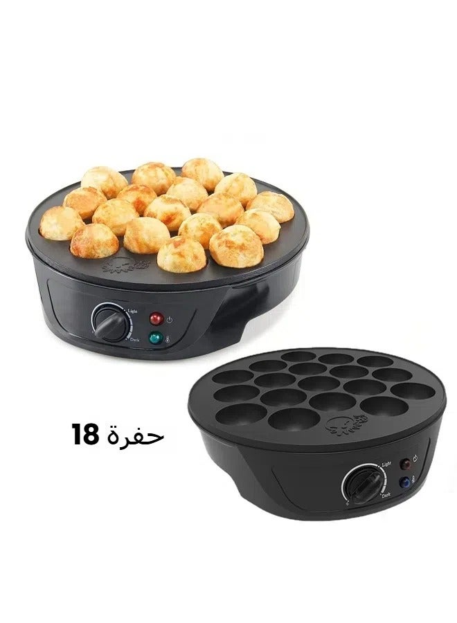 110V Octopus Roast Machine Household 18-hole Fish Ball Shrimp Ball Electromechanical Cake Pan Egg Waffle Machine British Specification - Image 1