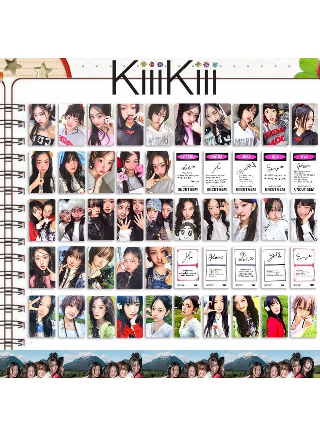 NIBEMINENT 5 Pcs Kpop KiiiKiii UNCUT Digging Lomo Cards Card For Fans Collection Gifts - Image 3