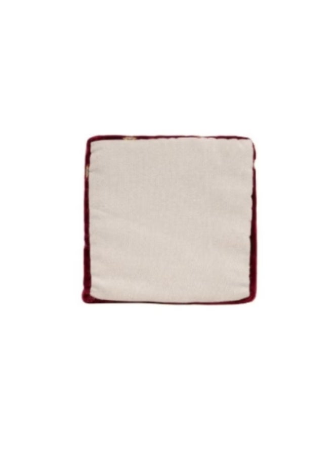 Travel cushion, travel pillow, luxurious velvet floor cushion – elegant heritage design, 22*22*48 cmTravel cushion, travel pillow, luxurious velvet floor cushion – elegant heritage design, 22*22*48 cm - Image 4