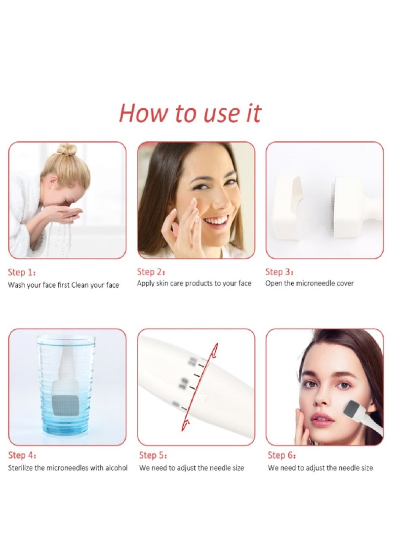 Dr.pen - Derma Stamp DRS 140A إبر قابلة للتعديل 0.5-3 مم ميكرونيدل ديرما رولر - Image 1