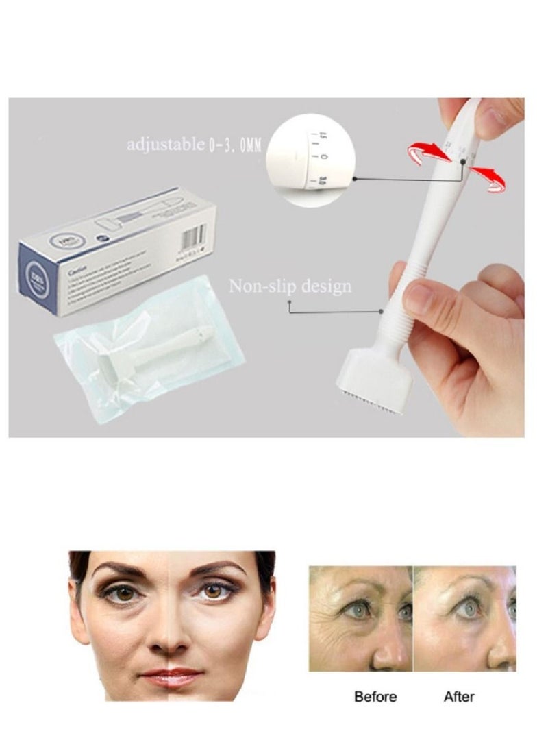 Dr.pen - Derma Stamp DRS 140A إبر قابلة للتعديل 0.5-3 مم ميكرونيدل ديرما رولر - Image 1