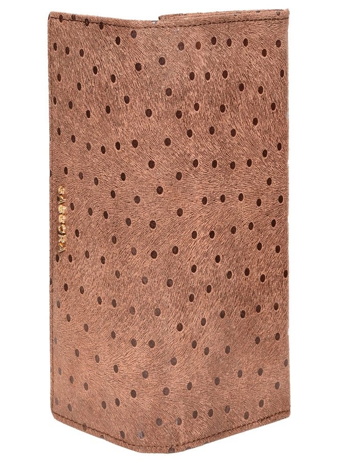 Sassora Genuine Leather Brown Women Purse - A101_Lara - Image 4