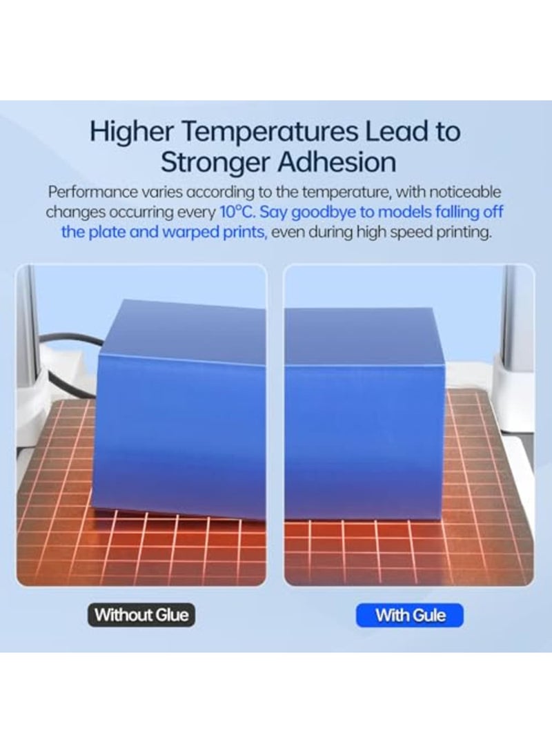 Barakah 3D Printer Glue for CryoGrip/PEI Build Plate, Strong Adhesion Adhesive for PLA/PETG/ABS/TPU/PET Filaments, No Residue, Fast Drying Liquid Glue for 3D Printing, 60mL - Image 3