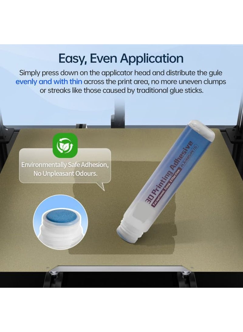 Barakah 3D Printer Glue for CryoGrip/PEI Build Plate, Strong Adhesion Adhesive for PLA/PETG/ABS/TPU/PET Filaments, No Residue, Fast Drying Liquid Glue for 3D Printing, 60mL - Image 4