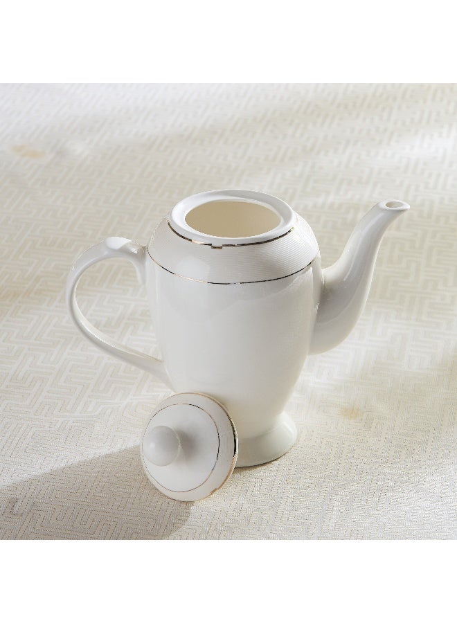 Home Box Gold Rib Tea Pot with Lid - Image 2