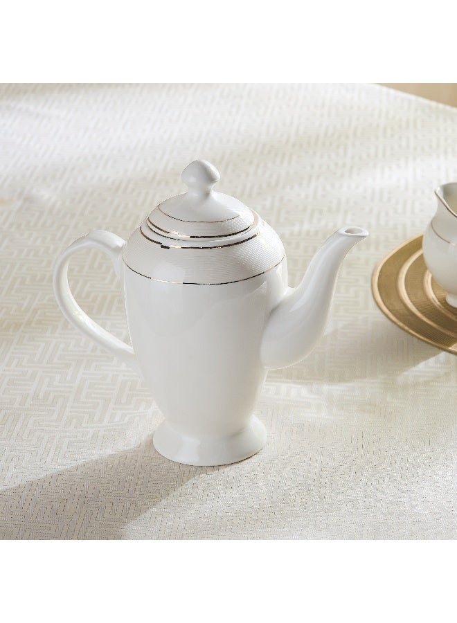 Home Box Gold Rib Tea Pot with Lid - Image 1