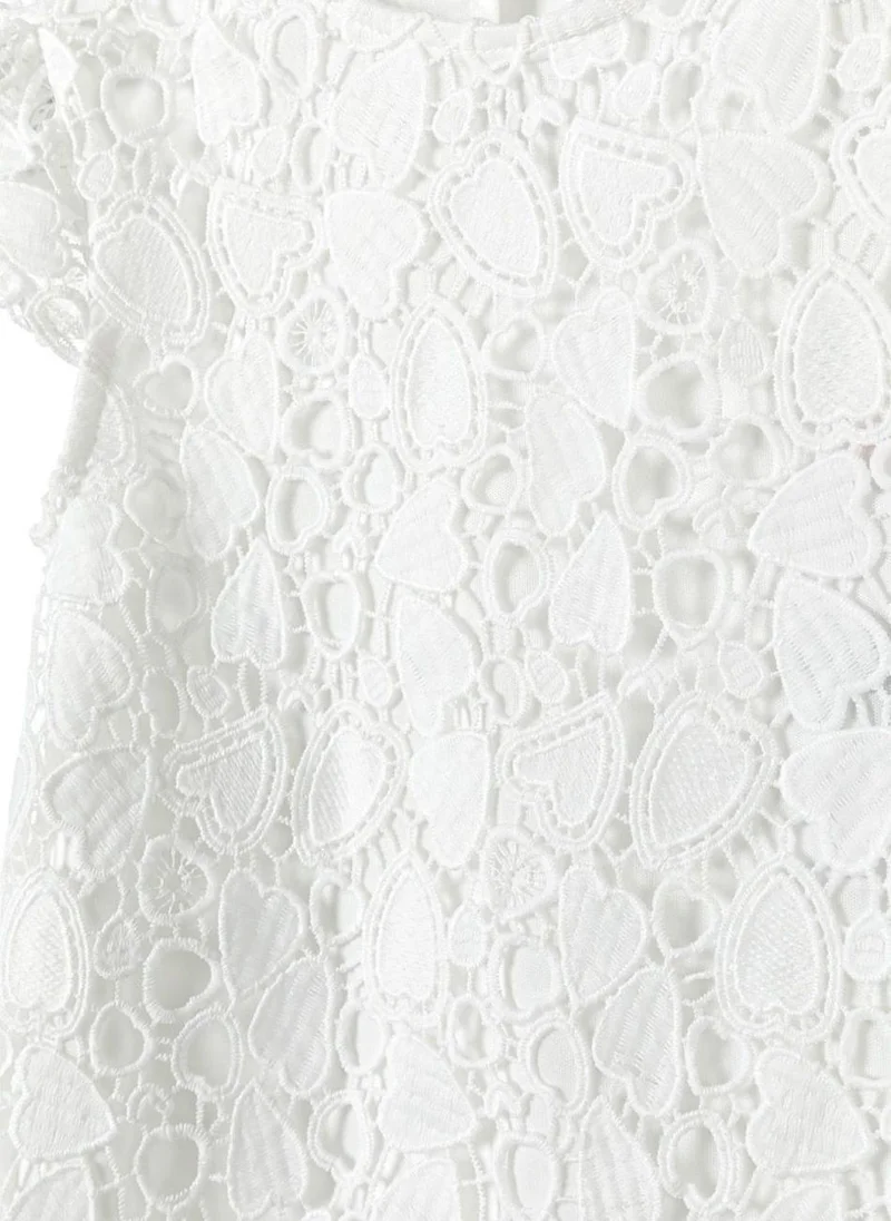 MINOTI Lace Overlay Dress