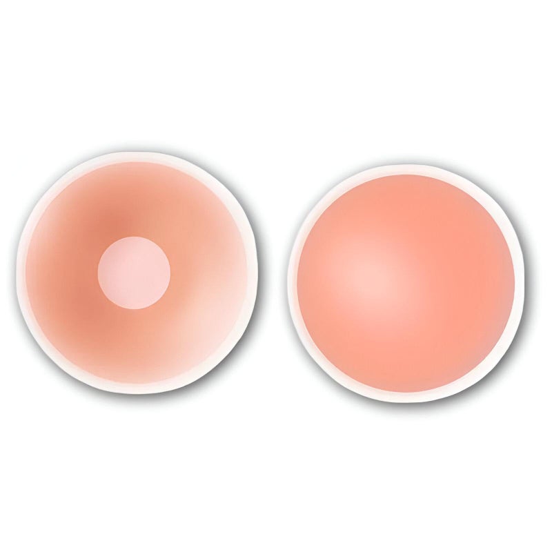 Adhesive Silicone Pads - Designed for daily wear, these reusable pads offer seamless coverage, zero visibility, and all-day secure fit. (2pcs) - Image 1