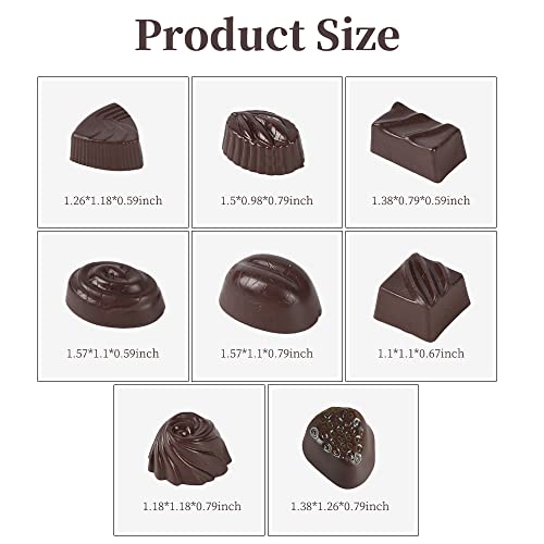 VIOCIWUO Fake Chocolates 30Pcs Simulation Chocolate Model Artificial Food Dessert for Home Kitchen Dessert Shop Decoration Dessert Model Window Display Props - Image 2