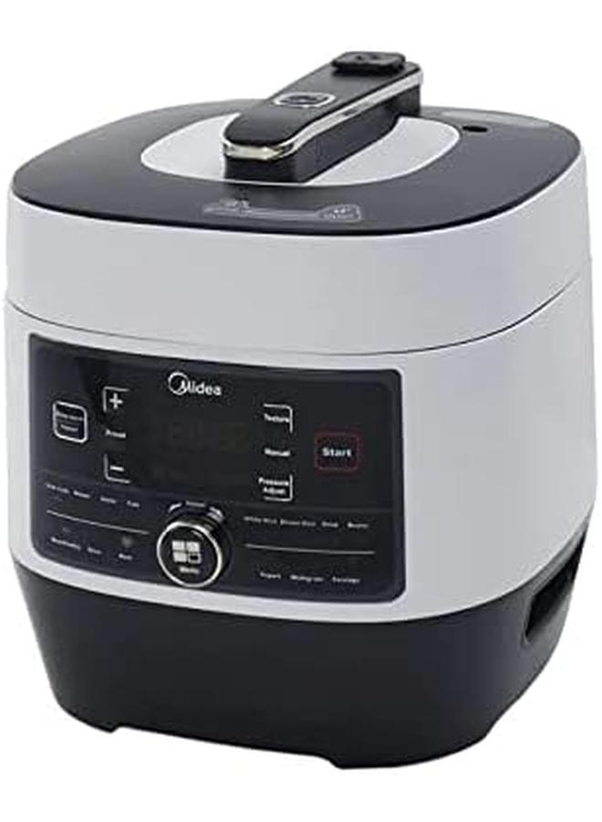 مديا طنجرة ضغط متعددة سعة 6 لتر قوة 1000 وات 14 قائمة محددة مسبقًا، لون أبيض Myss6062 - Image 2