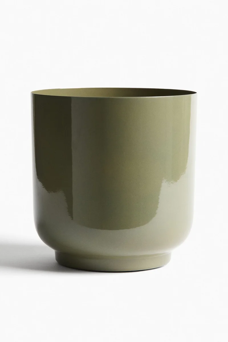 H&M Large metal plant pot
