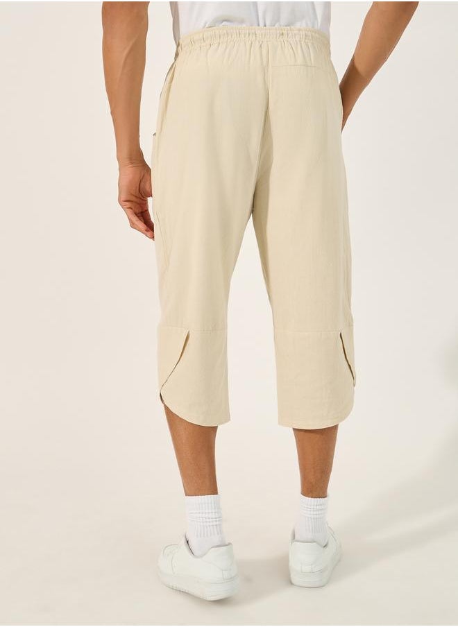 Styli Styli Cotton Linen Woven Pant with Drawstring  - Image 4