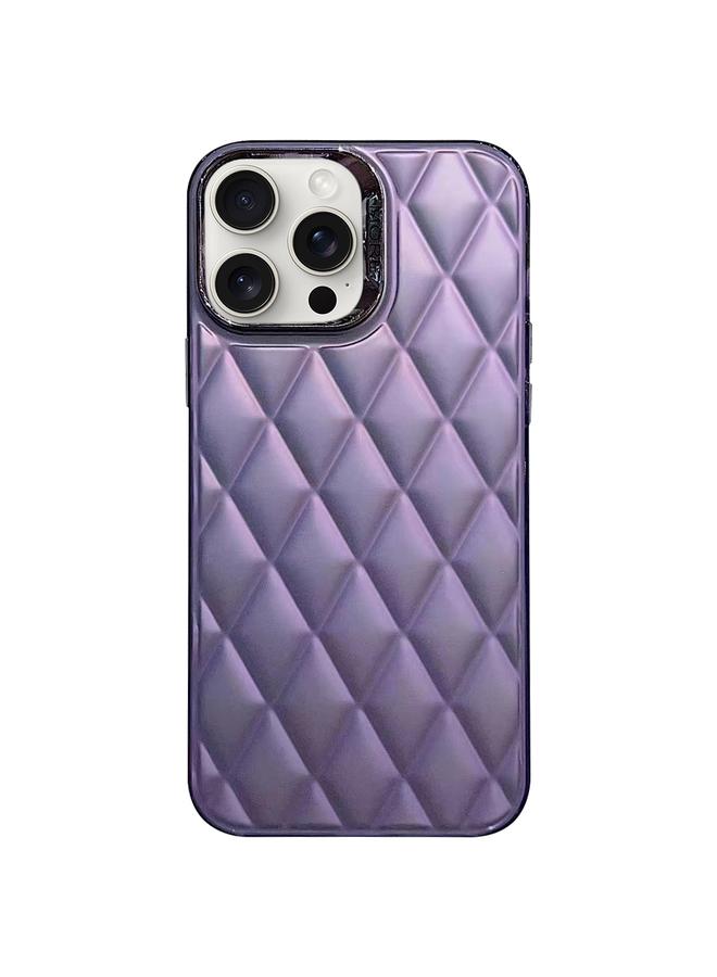 erorex Case For iPhone 13 Pro 3D Rhombus Electroplating TPU Hybrid PC Phone Case - Image 1