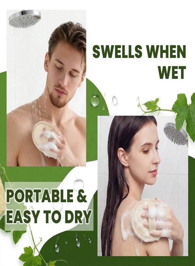 Waaqkid 10PCS Natural Loofah Sponge Set, Loofah Exfoliating Scrubber for Body & Facs - Image 4