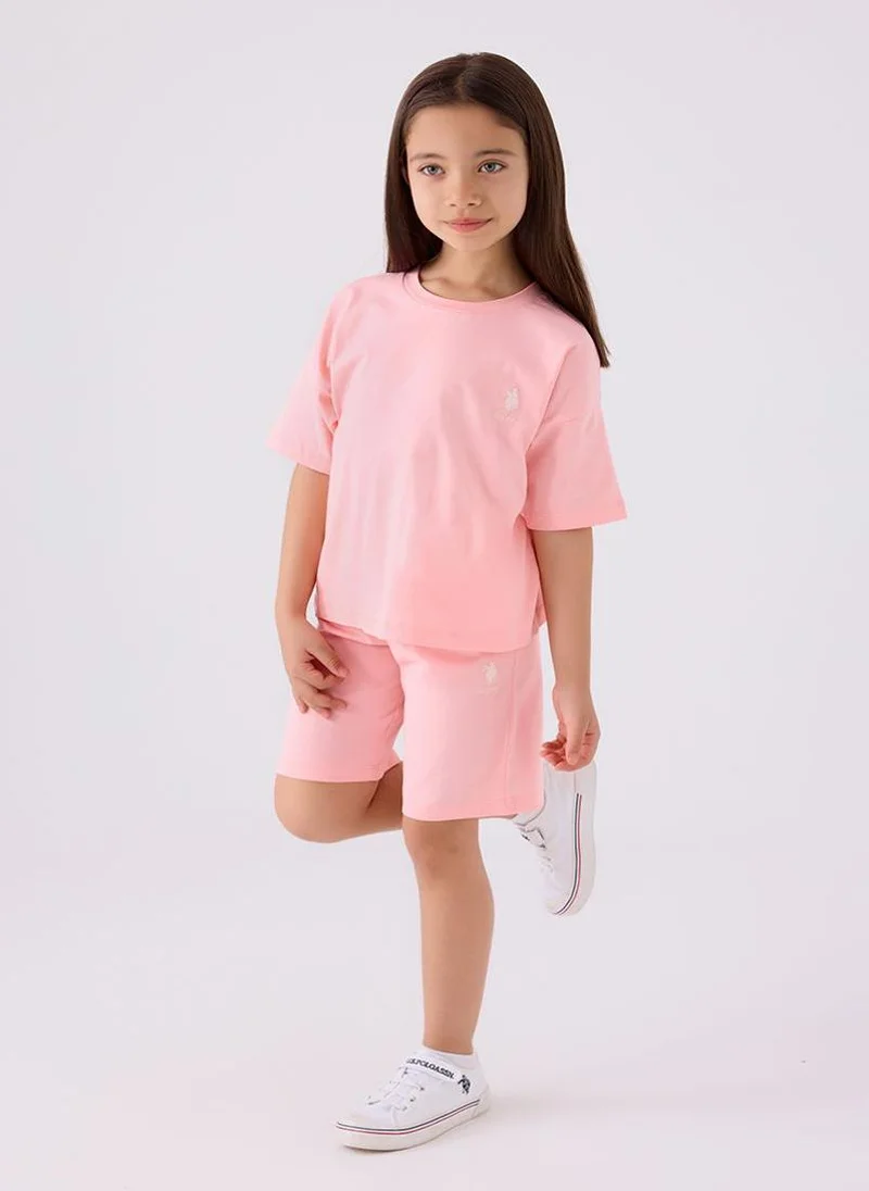U.S. Polo Assn. U.S. Polo Assn. Girls Pink Bermuda Set