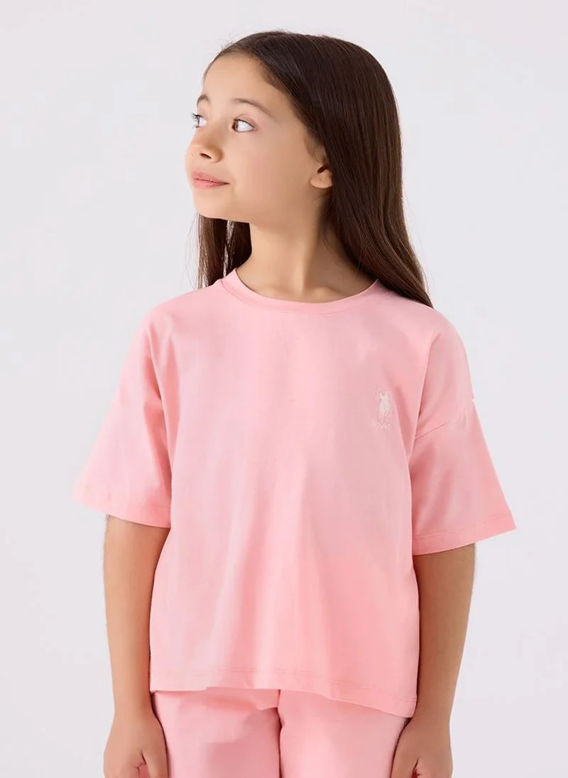 U.S. Polo Assn. U.S. Polo Assn. Girls Pink Bermuda Set