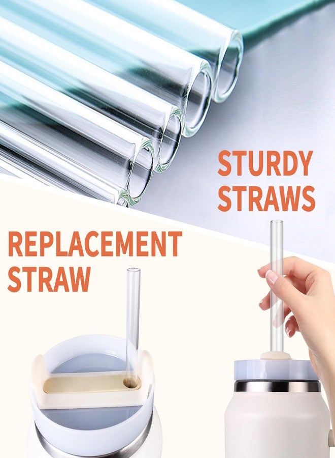 KEUYE 64oz Straw Compatible With Stanley, Extra Long Quencher, Cleaning Brush And Iceflow Flip Straw Tumbler 64 oz - Image 4