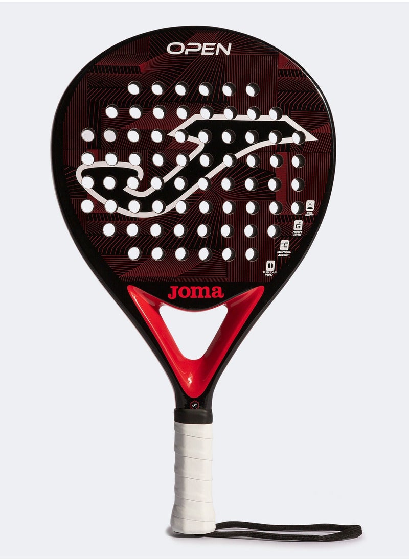 Joma - Joma Padel Racket Open Black Red - Image 1