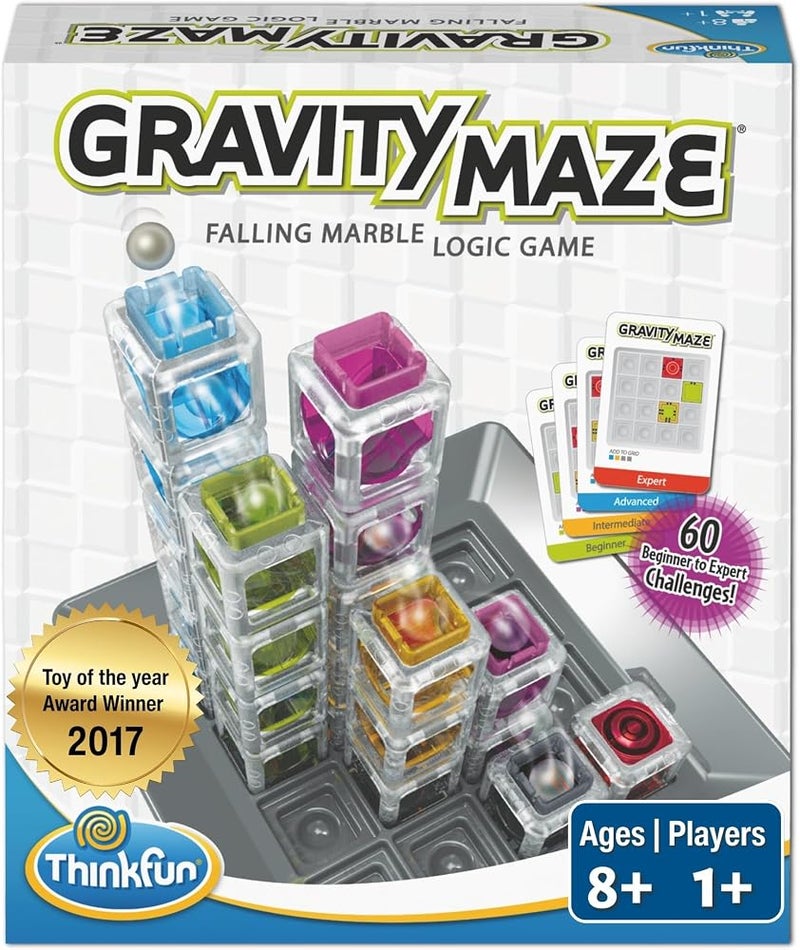 ثينك فان (Gravity Maze) - لعبة منطق ولعبة ماربل ران من ThinkFun للأعمار 8 سنوات فما فوق، فائزة بجائزة لعبة العام - Image 1