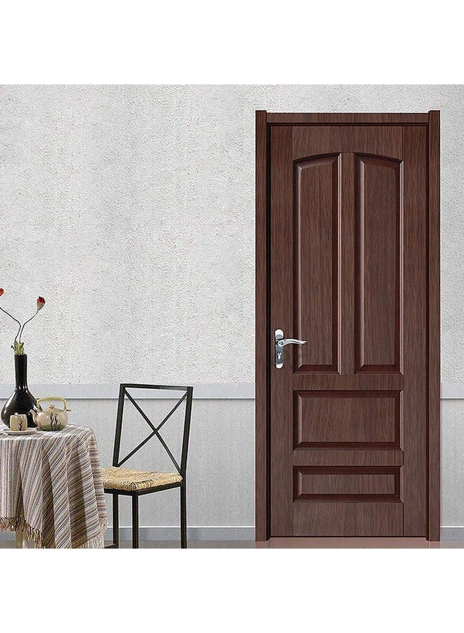 Wolpin Kitchen Wall Stickers Wood Wallpaper DIY PVC Shelf Liner, Furniture, Almirah, Table Top, Wardrobe, Kitchen Cupboard Decal, Mahogany Brown - Image 2